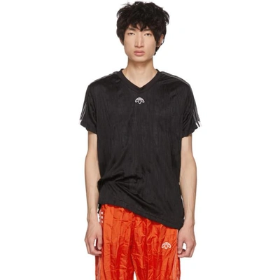 Shop Adidas Originals By Alexander Wang Black Regular Soccer Jersey T-shirt