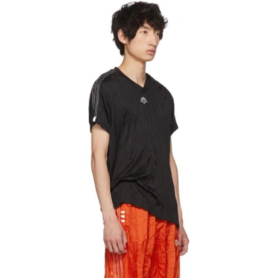 Shop Adidas Originals By Alexander Wang Black Regular Soccer Jersey T-shirt