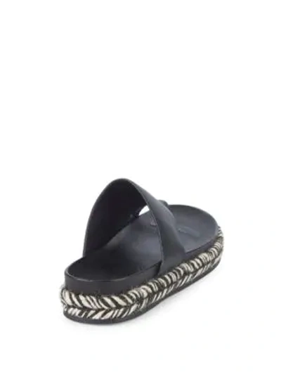 Shop Sigerson Morrison Laddie Leather Espadrilles In Black