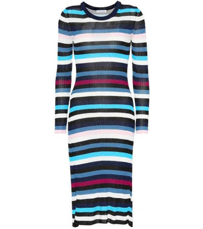 Shop Altuzarra Striped Jersey Dress In Multicoloured