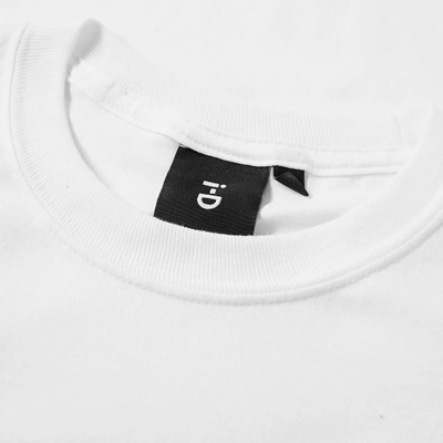 Shop I-d Long Sleeve Global Eye Logo Tee In White