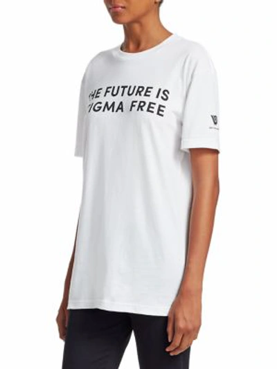 Shop Wear Your Label Unisex The Future Is Stigma Free T-shirt In White