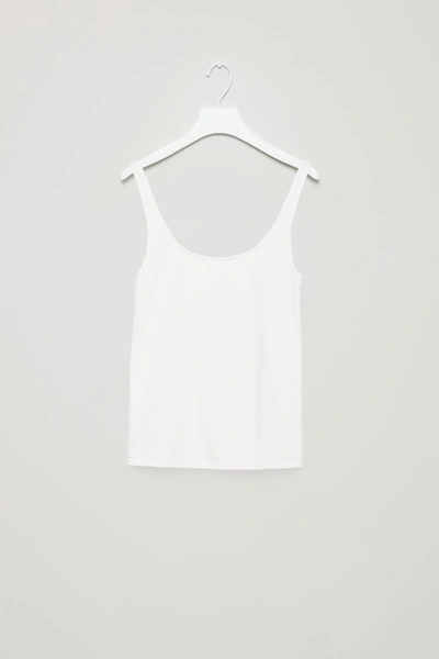 Shop Cos Stretch-cotton Vest Top In White