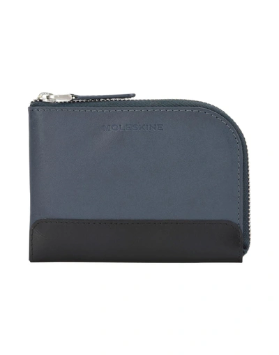 Shop Moleskine Wallet In Slate Blue