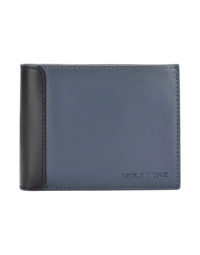 Shop Moleskine Wallet In Slate Blue