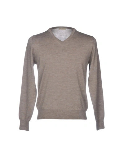Shop Morgano Sweaters In Dove Grey