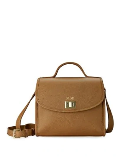 Shop Gigi New York Amelie Leather Crossbody Bag In Sable