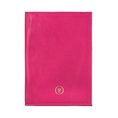 Shop Maxwell Scott Bags Handcrafted Hot Pink Nappa Leather Passport Holder