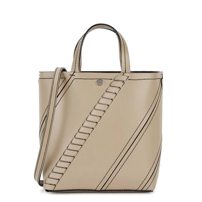 Shop Proenza Schouler Hex Small Light Taupe Leather Tote
