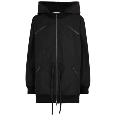 Shop Clu Black Hooded Shell Jacket