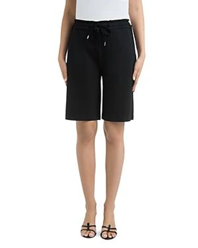 Shop Lyssé Drawstring Bermuda Shorts In Black