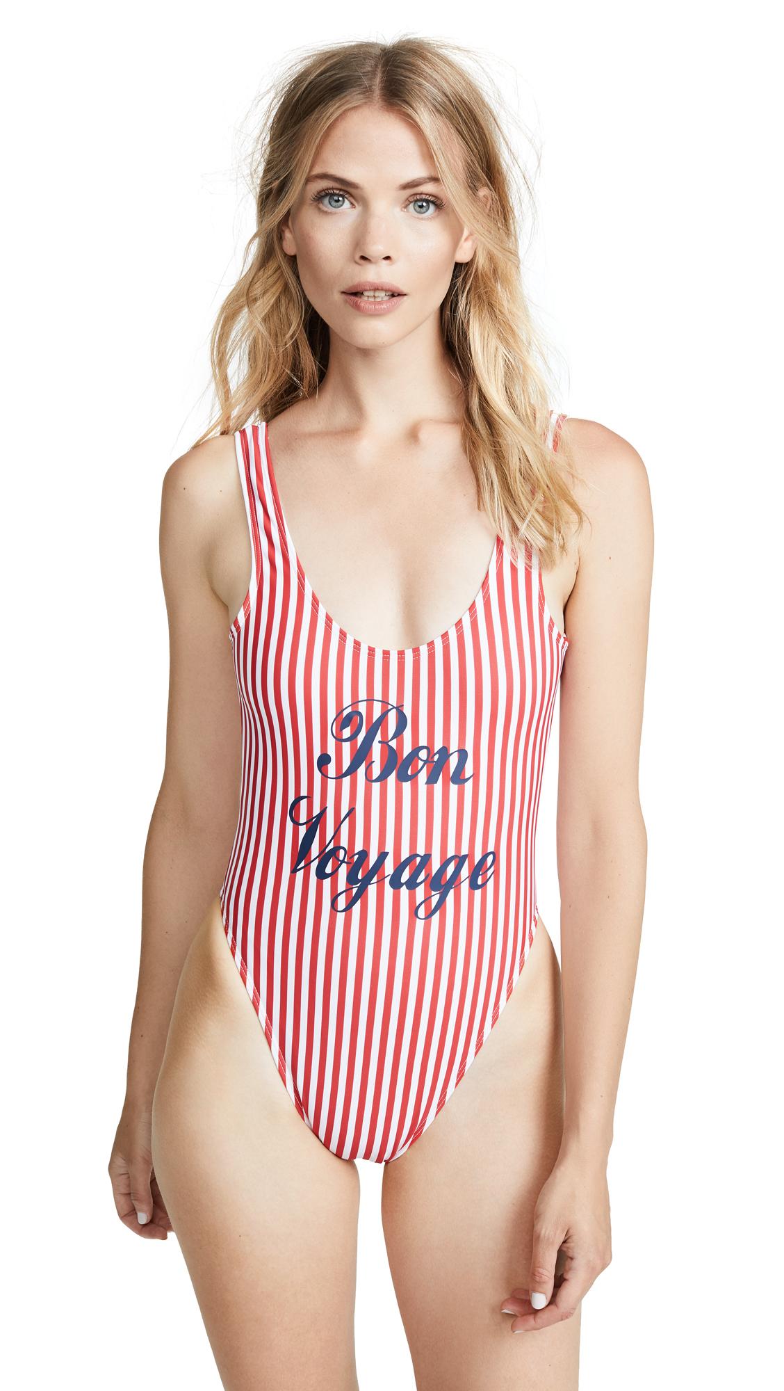 Private Party Bon Voyage One Piece In Red White Modesens