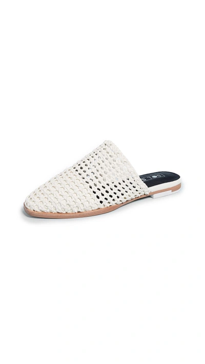 Shop Sol Sana Kim Woven Slides In Ivory