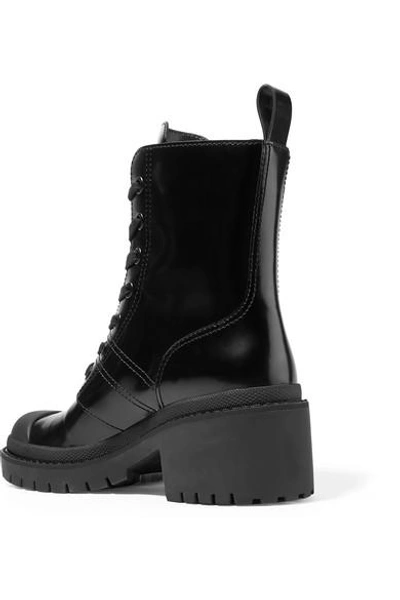 Shop Marc Jacobs Patent-leather Ankle Boots In Black