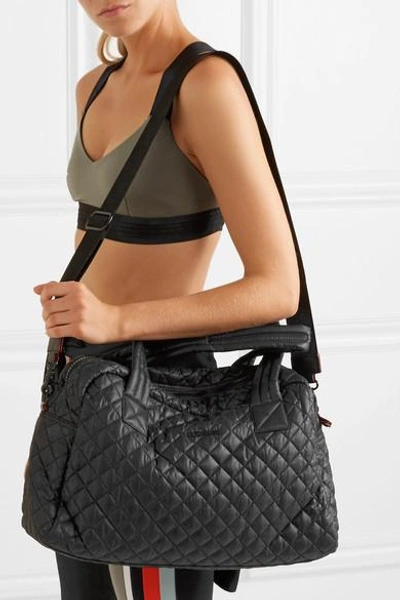 Shop Mz Wallace Jimmy Quilted Shell Tote In Black