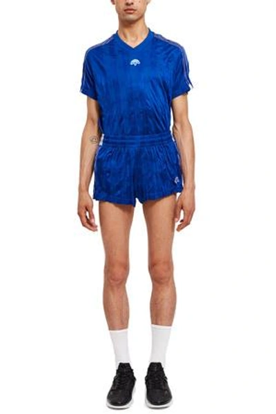 Shop Adidas Originals By Alexander Wang Opening Ceremony Aw Shorts In Blue/white