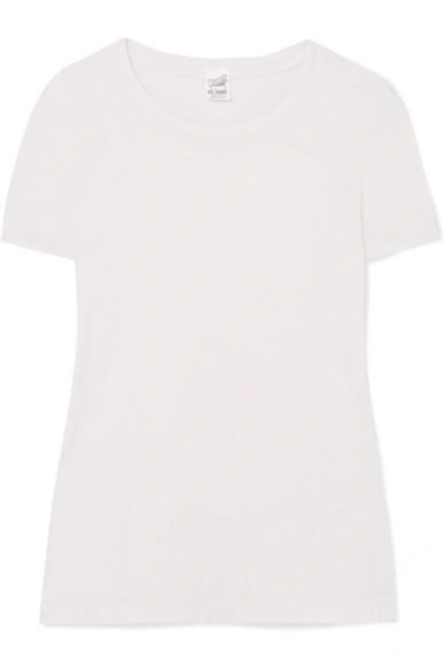 Shop Re/done + Hanes 1960s Cotton-jersey T-shirt In White