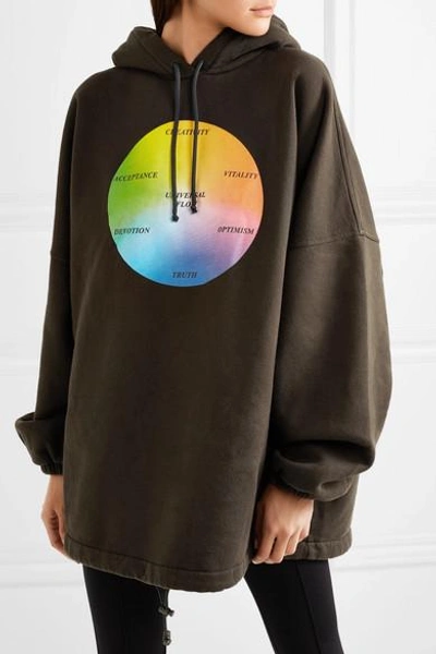Balenciaga Universal Flow Cotton-jersey Hooded Sweatshirt In Black |  ModeSens