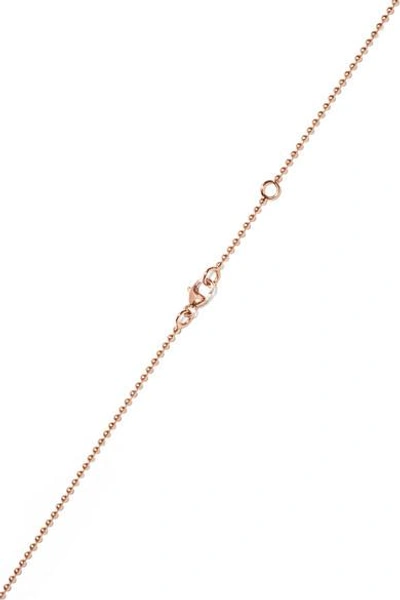 Shop Diane Kordas Real Love 18-karat Rose Gold Diamond Necklace