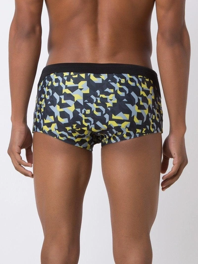 Shop Amir Slama Geometric-print Trunks