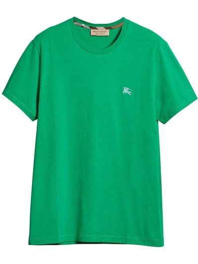 Shop Burberry Cotton Jersey T-shirt - Green