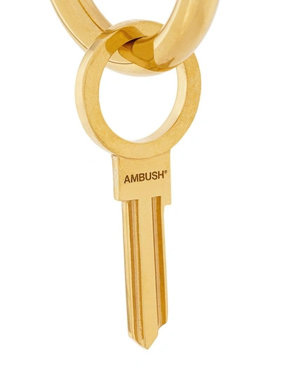 Shop Ambush Logo Key Keyring - Metallic
