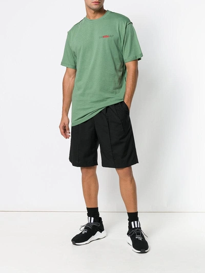 Shop 032c Logo Embroidered T-shirt - Green