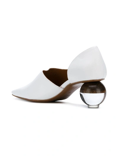 Shop Neous Ball Heel Pumps - White