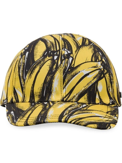 Shop Prada Baseballkappe Mit Print - Gelb In Yellow