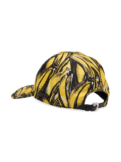 Shop Prada Baseballkappe Mit Print - Gelb In Yellow