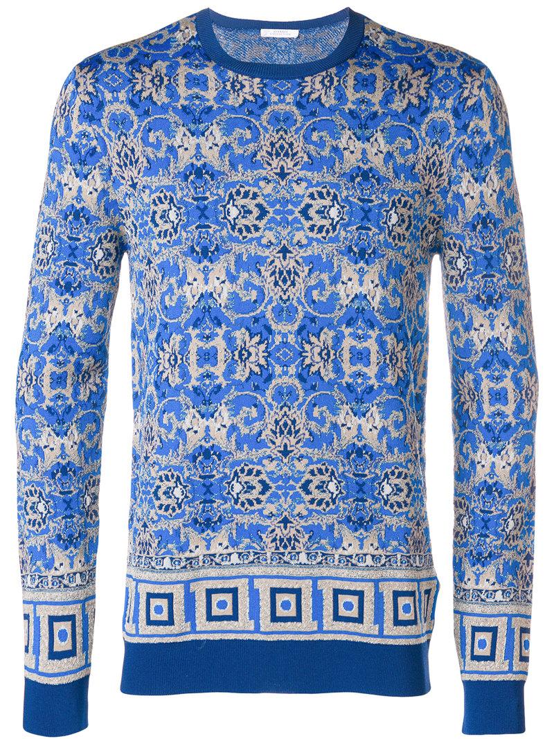 blue versace jumper