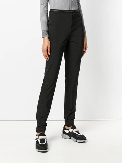 Shop Prada Technical Tailored Leggings - Black