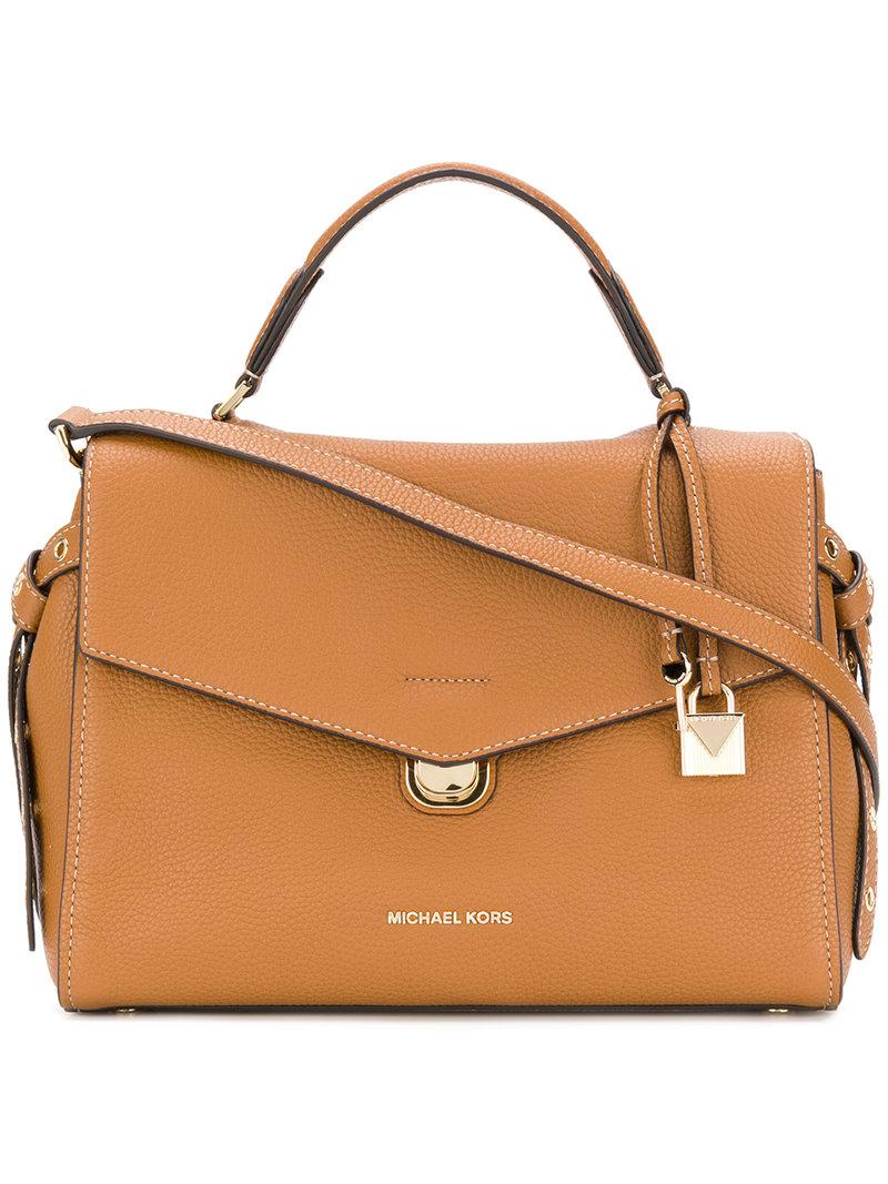 michael michael kors bristol medium leather satchel