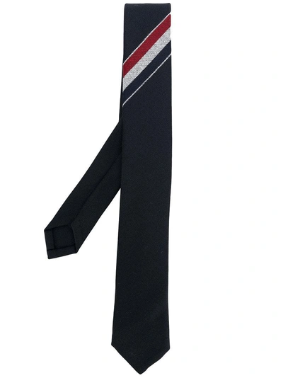 Shop Thom Browne Classic Tie With Engineered Stripes