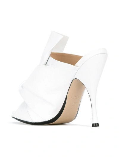 Shop N°21 Nº21 Knotted Stiletto Sandals - White