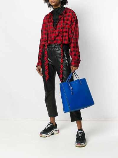 Shop Marc Jacobs Grind Tote Bag - Blue