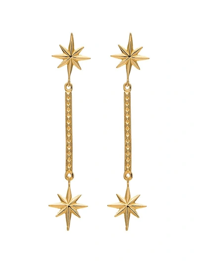 Shop Marte Frisnes Gold Metallic Colette Sterling Silver Drop Earrings