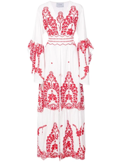 Shop We Are Leone Embroidered Maxi Dress