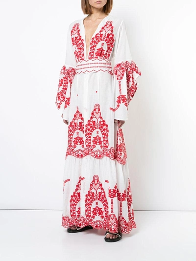 Shop We Are Leone Embroidered Maxi Dress