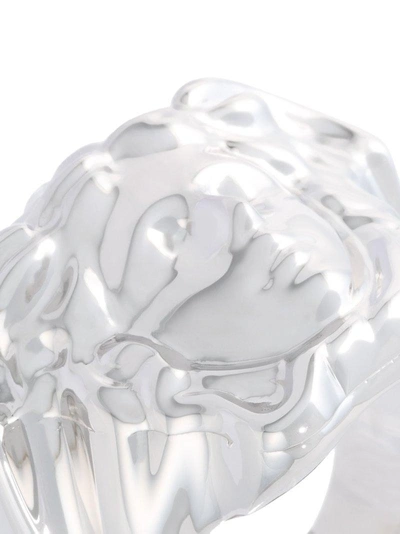 Shop Versace Medusa Ring In Metallic