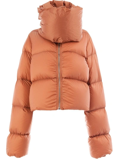 Shop Rick Owens Padded Coat In Yellow
