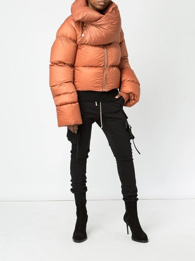 Shop Rick Owens Padded Coat In Yellow