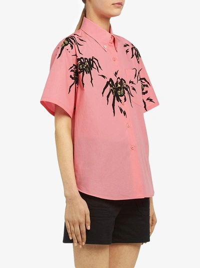 Shop Prada Spider Print Shirt