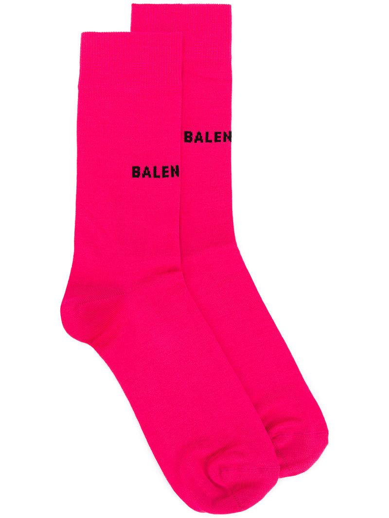 balenciaga pink socks