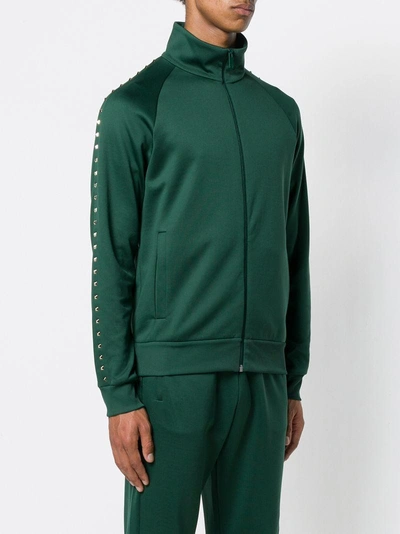 Shop Valentino Rockstud Sweatshirt - Green