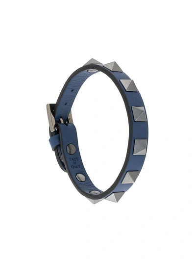 Shop Valentino Rockstud Leather Bracelet