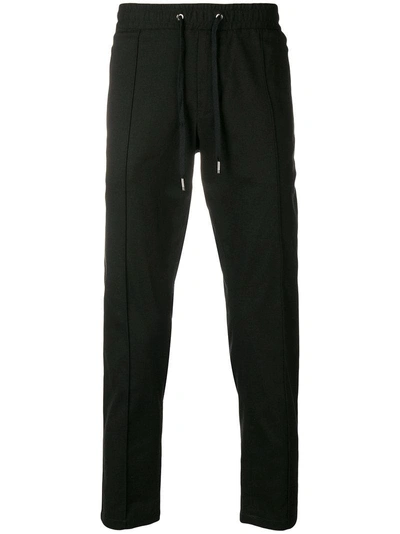 Shop Dolce & Gabbana Fitted Track Trousers In Black