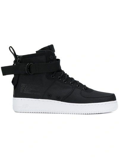 Shop Nike Sf Air Force 1 Mid Sneakers - Black
