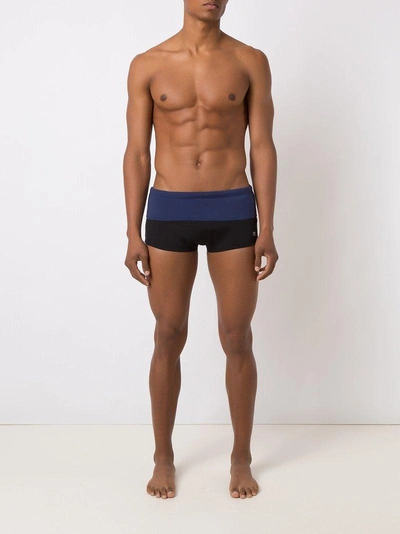 Shop Amir Slama Two-tone Trunks