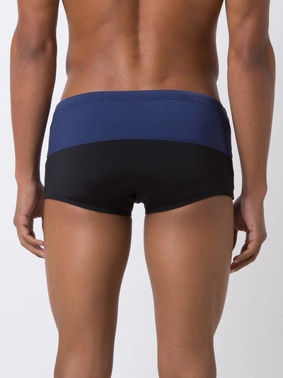 Shop Amir Slama Two-tone Trunks